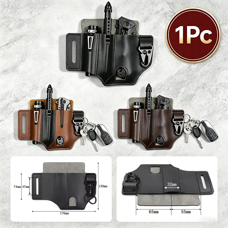 EDC PU Leather Tool Pouch Mult - Edc Carry Pocket Pouch 评论和价格