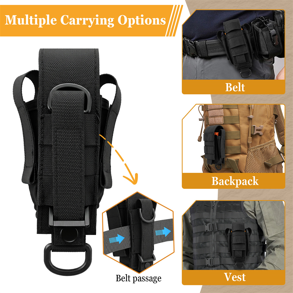 Tactical Flashlight Pouch Outd - Edc Carry Pocket Pouch 评论和价格