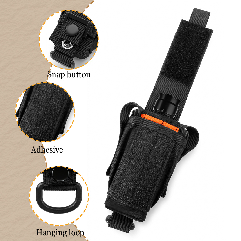 Tactical Flashlight Pouch Outd - Edc Carry Pocket Pouch 评论和价格