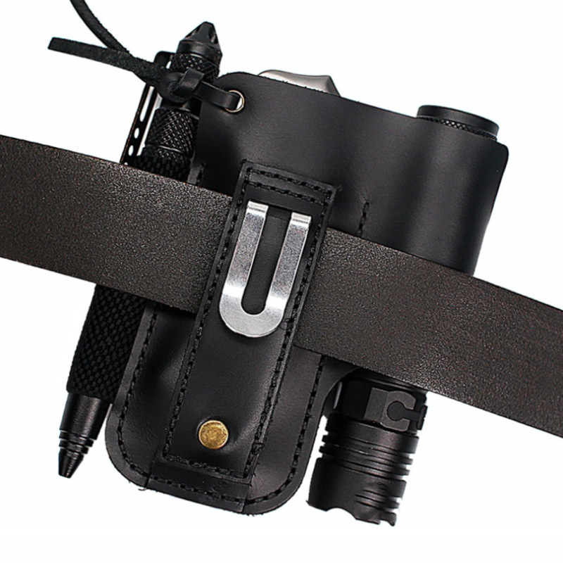 EDC Leather Flashlight Tool Ho - Edc Concealed Carry Belt 评论和价格