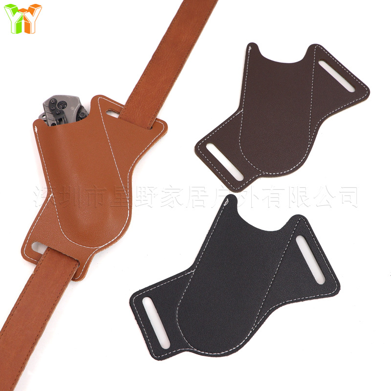 Leather Folding Knife Sheath,  - Edc Carry Pocket Pouch 评论和价格