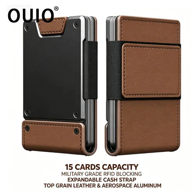OUIO Men's RFID Blocking Minim - Money Clip Magnetic 评论和价格