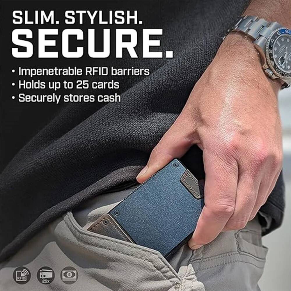 OUIO Men's RFID Blocking Minim - Money Clip Magnetic 评论和价格