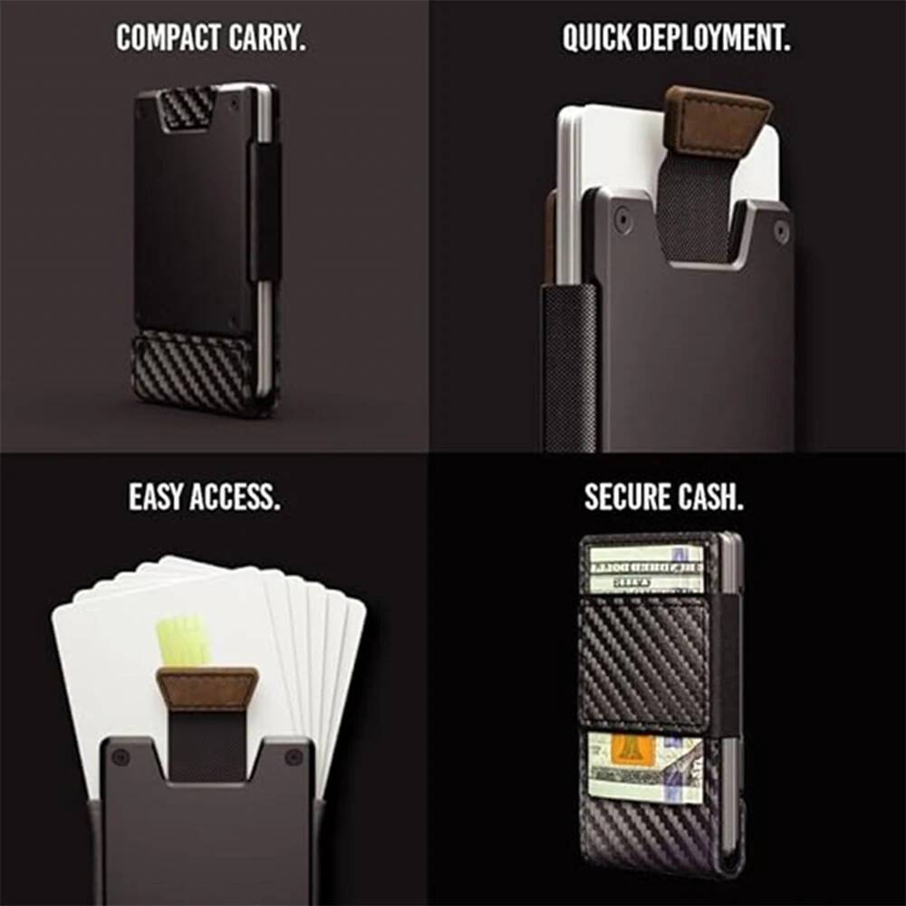 OUIO Men's RFID Blocking Minim - Money Clip Magnetic 评论和价格